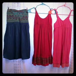 Girls Sun Dresses Lot of 3 Oneil & Hurley